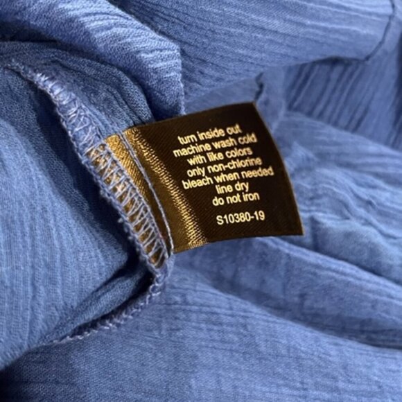 Lane Bryant V-Neck Embroidered and Tasseled Crepe Tunic Blouse – NWT SZ 14/16 - Picture 8 of 9